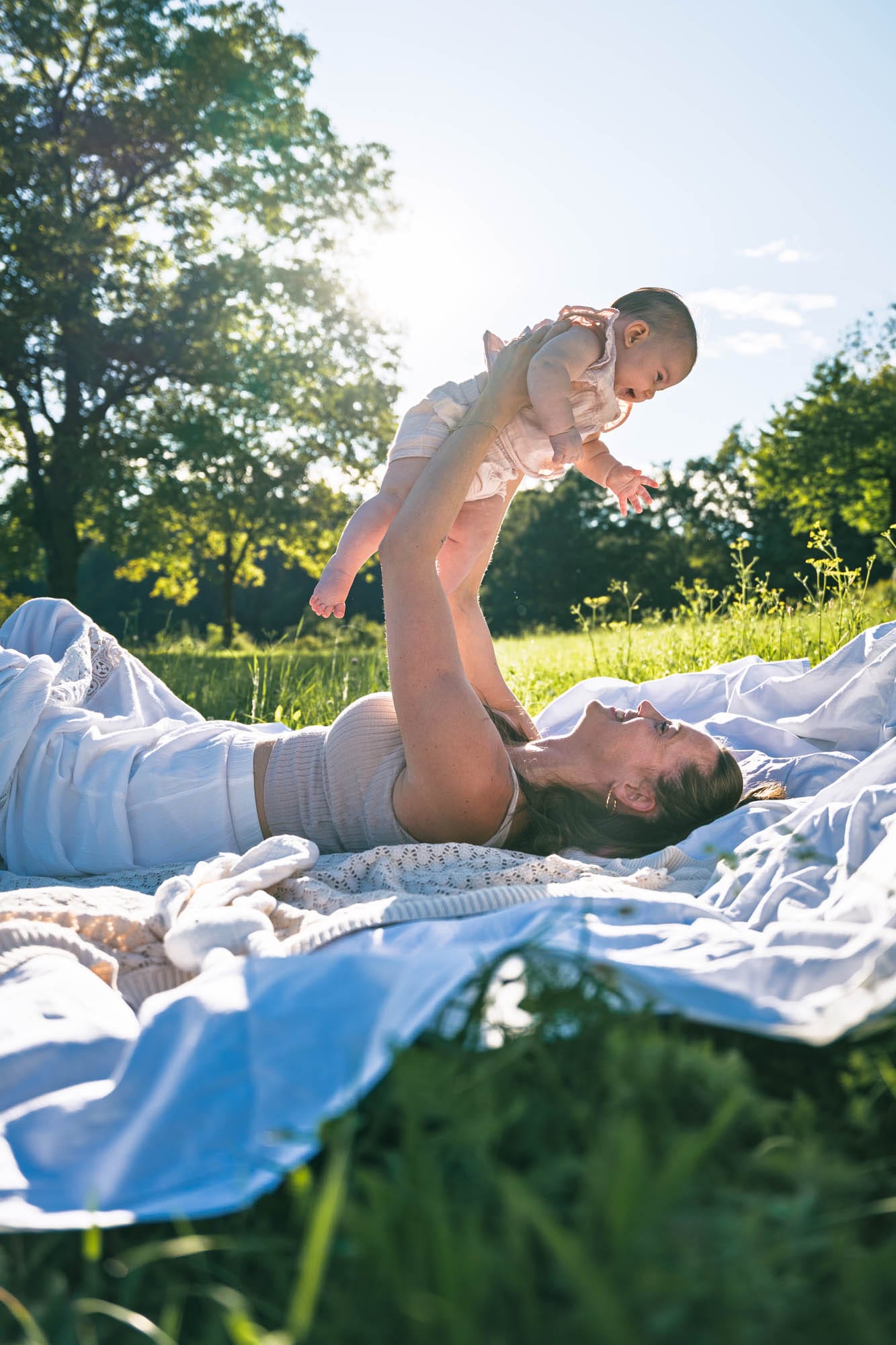 Candid family moment