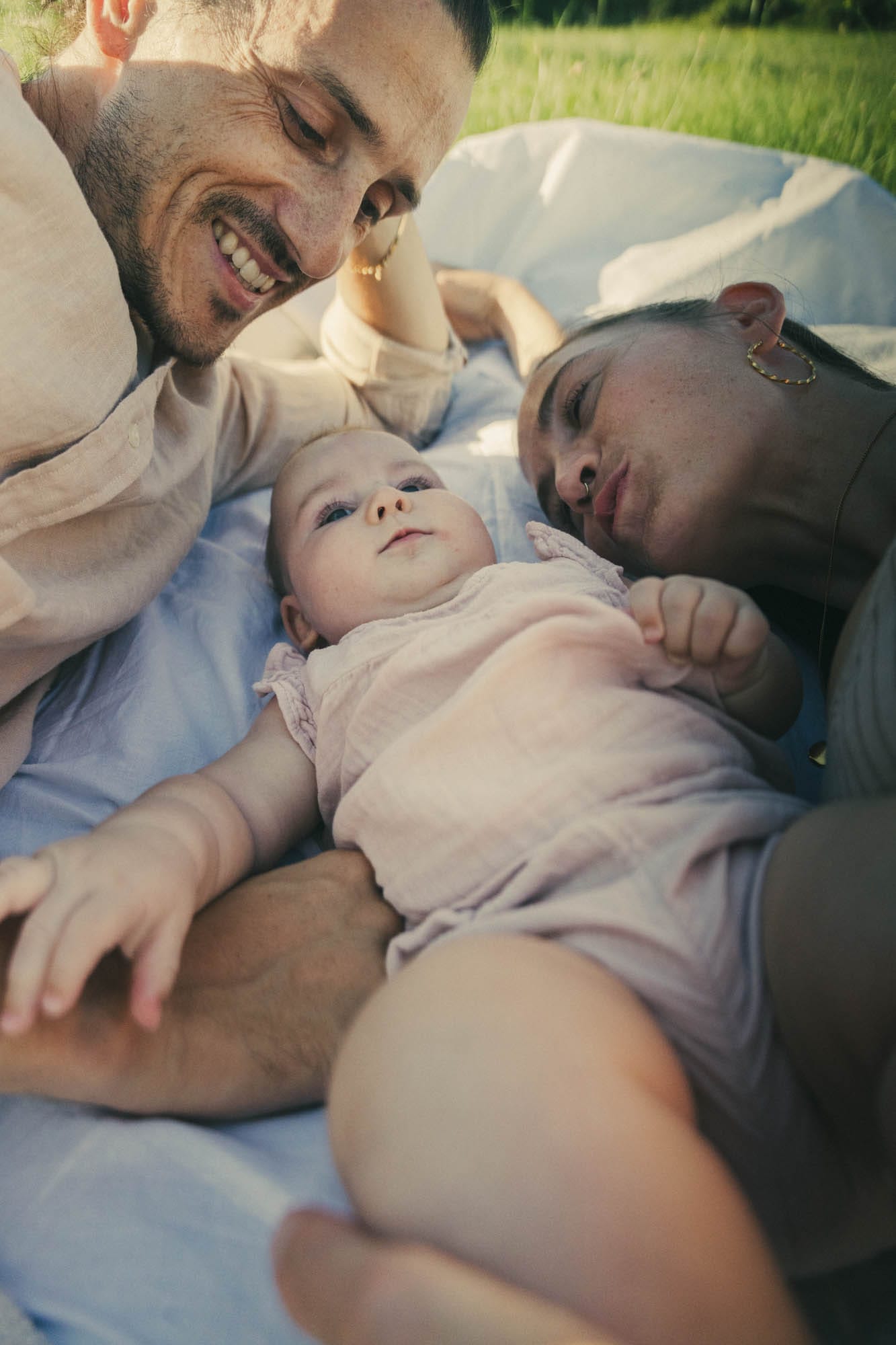 Family moment with natural light