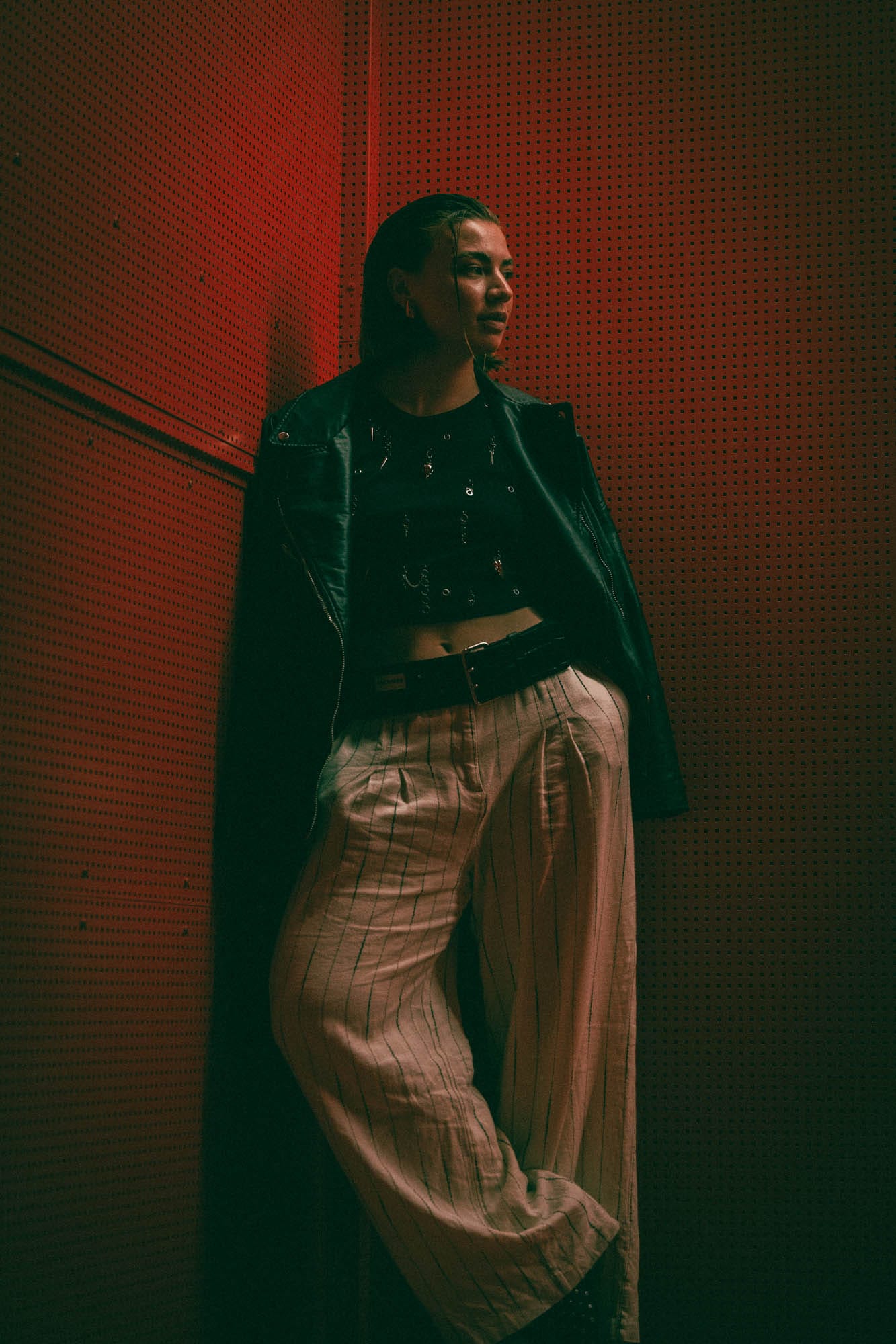 Portrait photography with iconic red stairs
