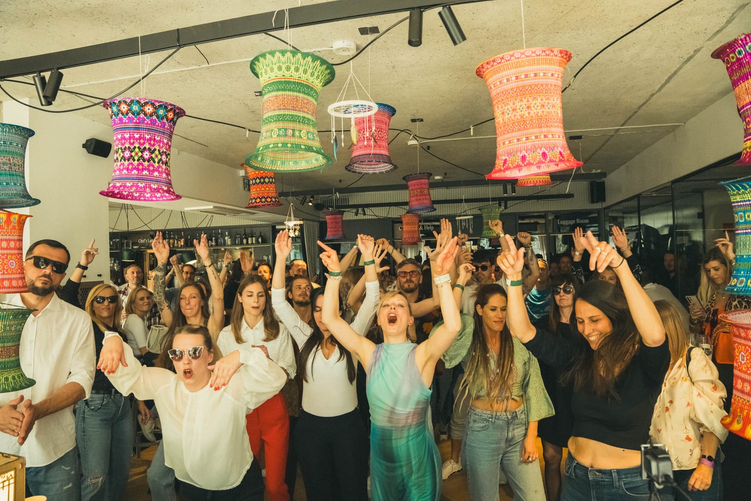 DJ performance during brunch