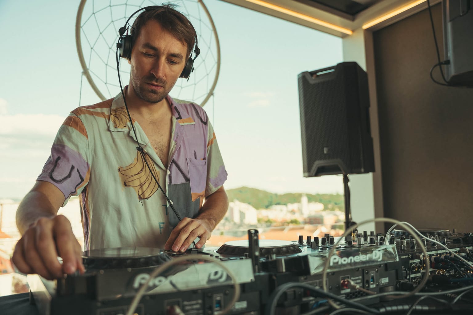 Vibrant event lighting and atmosphere